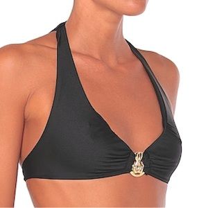 Moschino Swim Flamingo Embellished Bikini Top